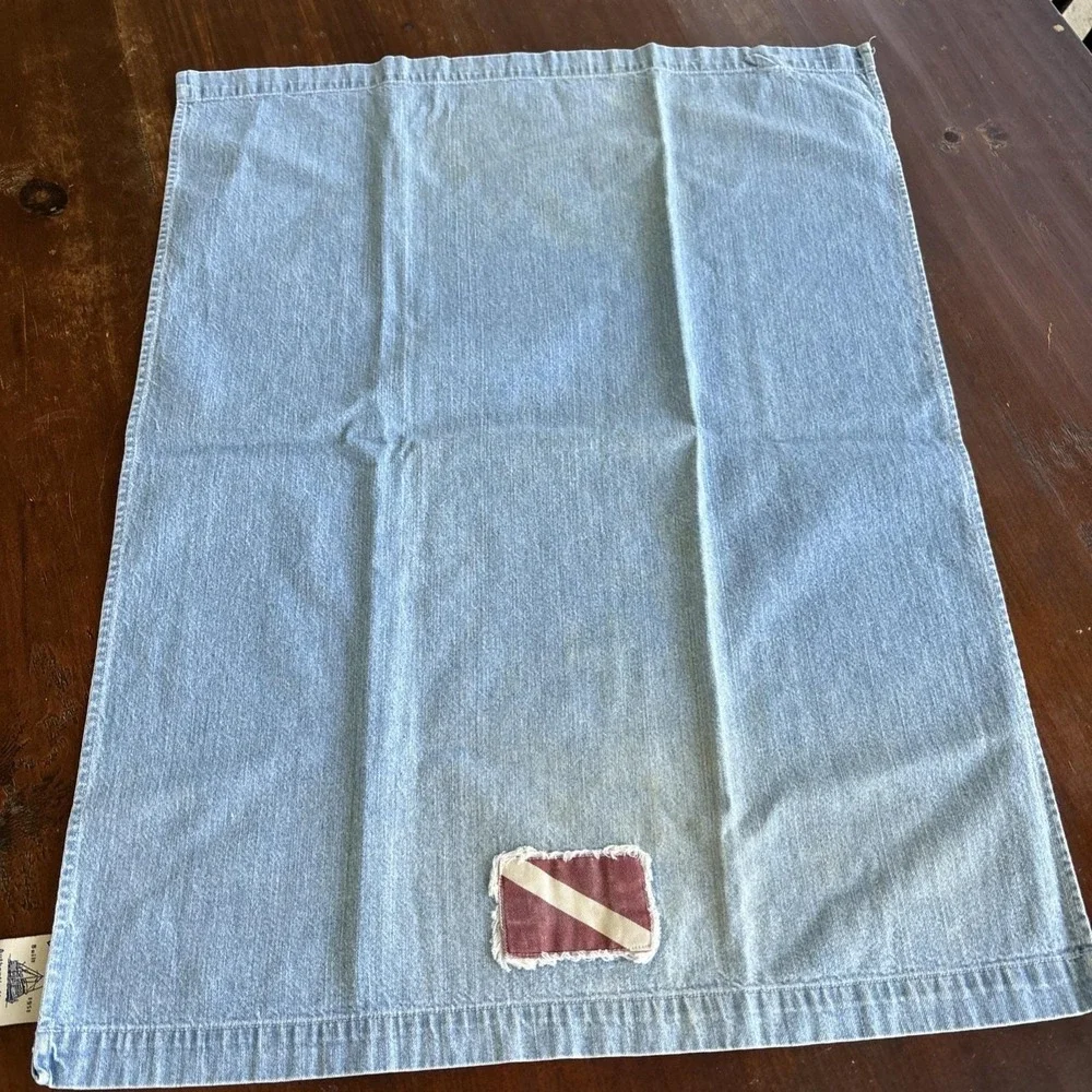 Nautical Signal Flag Sailboat Placemat Set (4) + 4 Kitchen Towels Dickie Walker